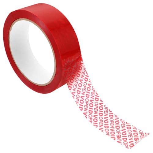 MAGICLULU 6 Stück Sicheres Rotes Manipulationssicheres Klebeband mit Sichtbarer Öffnungsnachricht Tamper Evident Tape für Versand und Paketversiegelung Schützt vor Diebstahl und Unbefugtem von MAGICLULU