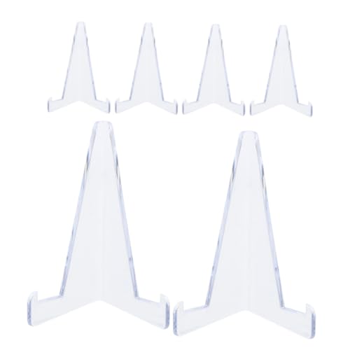 MAGICLULU 6 Stück Spielkartenhalter Sammelkarten Display Sportkarten Display Für Karten Kartenständer Kartenständer Sammelkartenständer Kartenhalterständer Mini Staffeleien Kunststoff von MAGICLULU