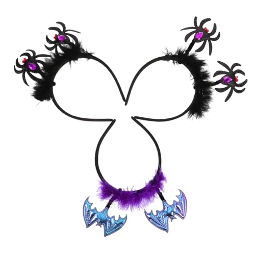 MAGICLULU 6 Stück Spinnen und Fledermaus Haarreifen für Kostümpartys Trick Treat und Cosplay Dekoration von MAGICLULU