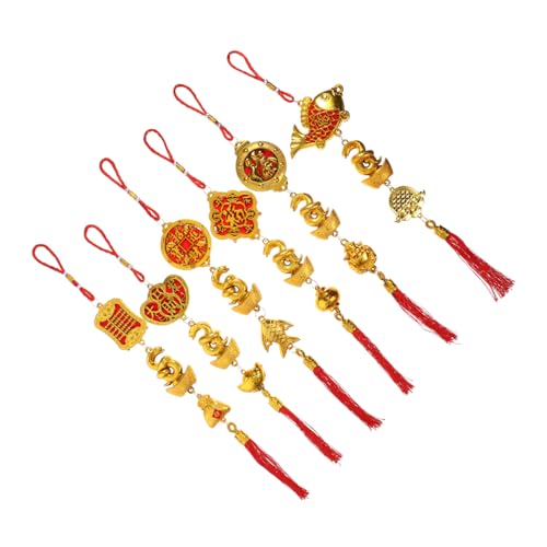 MAGICLULU 6 Stück Teiliges Frühlingsfest Anhänger Chinesische Schlange Dekoration für Neujahr Glücksbringer Quasten für Zuhause und Auto Festliche Wand und Fensterdeko MAGICLULU 6 Stück Teiliges Frühlingsfest Anhänger Chinesische Schlange Dekoration für Neujahr Glücksbringer Quasten für Zuhause und Auto Festliche Wand und Fensterdeko von MAGICLULU