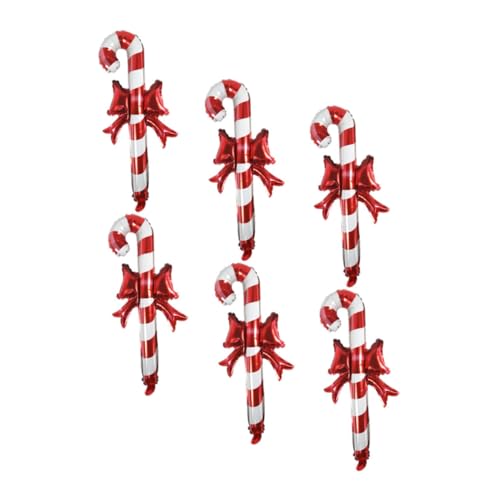 MAGICLULU 6 Stück Teiliges Große Weihnachtsballons mit Zuckerstangen Design aus Reißfestem Aluminiumfolie für Partydeko Weihnachtsfeier und Erwachsene Vielseitig Einsetzbar Festliche Xmas MAGICLULU 6 Stück Teiliges Große Weihnachtsballons mit Zuckerstangen Design aus Reißfestem Aluminiumfolie für Partydeko Weihnachtsfeier und Erwachsene Vielseitig Einsetzbar Festliche Xmas von MAGICLULU