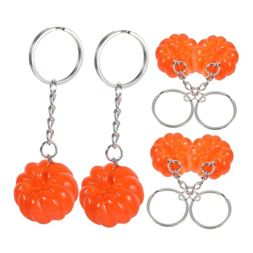 MAGICLULU 6 Stück Teiliges Halloween Kürbis Schlüsselanhänger Cartoon Schlüsselringe Dekoration für Taschen Rucksäcke und Handys für Halloween Feiern und von MAGICLULU