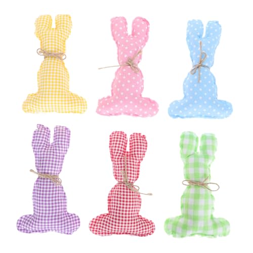 MAGICLULU 6 Stück Teiliges Ostern Stoffhasen Deko Bunte Landhausstil Hasenfiguren Fröhliche Osterdekoration für Wohnzimmer Büro und Kinderzimmer Festliche Tisch und Raumgestaltung MAGICLULU 6 Stück Teiliges Ostern Stoffhasen Deko Bunte Landhausstil Hasenfiguren Fröhliche Osterdekoration für Wohnzimmer Büro und Kinderzimmer Festliche Tisch und Raumgestaltung von MAGICLULU