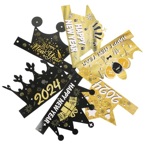 MAGICLULU 6 Stück Teiliges Verstellbare Papier Neujahrskronen in Bunten Farben Partyhüte und Foto Requisiten für Silvester und Neujahrsfeiern Geeignet für Familie und Freunde MAGICLULU 6 Stück Teiliges Verstellbare Papier Neujahrskronen in Bunten Farben Partyhüte und Foto Requisiten für Silvester und Neujahrsfeiern Geeignet für Familie und Freunde von MAGICLULU