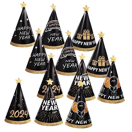 MAGICLULU 60 Stck Teiliges Neujahrs Partyhüte aus Papier Leichte Kleine Partyhüte für Silvester Dekorative Happy Year Hüte als Foto Requisiten und Partyzubehör für Erwachsene MAGICLULU 60 Stck Teiliges Neujahrs Partyhüte aus Papier Leichte Kleine Partyhüte für Silvester Dekorative Happy Year Hüte als Foto Requisiten und Partyzubehör für Erwachsene von MAGICLULU
