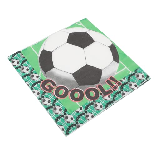 MAGICLULU 60 Stück Fußball Servietten Geburtstagsparty liefert Fußballgeburtstagsfeier liefert Fußball-Partygeschenke Fußballdekorationen für Partys Fußballpartydekorationen Papier Grün MAGICLULU 60 Stück Fußball Servietten Geburtstagsparty liefert Fußballgeburtstagsfeier liefert Fußball-Partygeschenke Fußballdekorationen für Partys Fußballpartydekorationen Papier Grün von MAGICLULU
