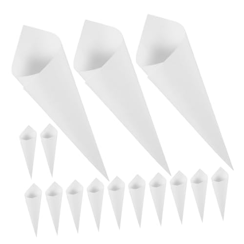 MAGICLULU 60 Stück Hochzeitsblütenkegel geschenkverpackung hochzeit konfetti Kegelförmiger Konfetti-Organizer Hochzeitskegel Braut- Bonbontüten aus Papier Party Blütenkegel Kraftpapier Weiß MAGICLULU 60 Stück Hochzeitsblütenkegel geschenkverpackung hochzeit konfetti Kegelförmiger Konfetti-Organizer Hochzeitskegel Braut- Bonbontüten aus Papier Party Blütenkegel Kraftpapier Weiß von MAGICLULU