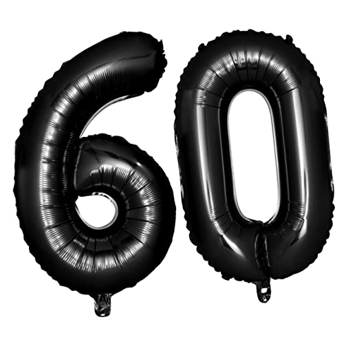 MAGICLULU 60Nummer Schwarze Zahlenballons Für Geburtstagsfeier Dekoration Jumbo Folienballons Für Jubiläumsfeiern MAGICLULU 60Nummer Schwarze Zahlenballons Für Geburtstagsfeier Dekoration Jumbo Folienballons Für Jubiläumsfeiern von MAGICLULU