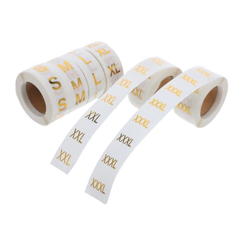 MAGICLULU 6Rollen Kleidung Größentags Aufkleber S Runde Transparente Etiketten mit Goldprägung für Einzelhandel Lagerung und Bekleidungsorganisation MAGICLULU 6Rollen Kleidung Größentags Aufkleber S Runde Transparente Etiketten mit Goldprägung für Einzelhandel Lagerung und Bekleidungsorganisation von MAGICLULU