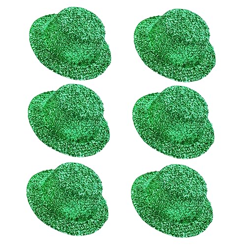 MAGICLULU 6St Irischer Hahnrei bandalette kindermütze festival cap kappe kopfhoerer glitzernde grüne Minihüte Herrenhüte Zylinder Mini-Partyhut Kobold-Hüte farbige Seidenwolle Green MAGICLULU 6St Irischer Hahnrei bandalette kindermütze festival cap kappe kopfhoerer glitzernde grüne Minihüte Herrenhüte Zylinder Mini-Partyhut Kobold-Hüte farbige Seidenwolle Green von MAGICLULU