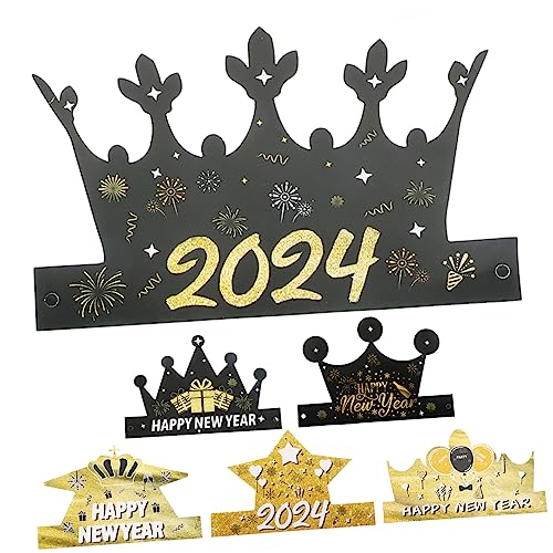 MAGICLULU 6St Partyhut aus Papier frohes neues jahr tiara neues jahr stirnband Jahr Dekoration Krone silvester party zubehör new year decoration frohes neues papierhut Neujahrsparty-Ornament MAGICLULU 6St Partyhut aus Papier frohes neues jahr tiara neues jahr stirnband Jahr Dekoration Krone silvester party zubehör new year decoration frohes neues papierhut Neujahrsparty-Ornament von MAGICLULU