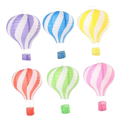 MAGICLULU 6Stücke Faltbare Heißluftballon Papierlaternen Hochzeitsdekoration Partylichter Für Geburtstage Weihnachten Halloween Farbenfrohe Papierlaternen Für Festliche Anlässe MAGICLULU 6Stücke Faltbare Heißluftballon Papierlaternen Hochzeitsdekoration Partylichter Für Geburtstage Weihnachten Halloween Farbenfrohe Papierlaternen Für Festliche Anlässe von MAGICLULU