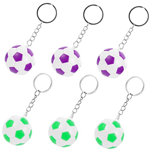 MAGICLULU 6Stücke Fußball Schlüsselanhänger Fußballform Schlüsselring Als Taschenanhänger Dekoration Für Fußballfans Als Für Partys MAGICLULU 6Stücke Fußball Schlüsselanhänger Fußballform Schlüsselring Als Taschenanhänger Dekoration Für Fußballfans Als Für Partys von MAGICLULU
