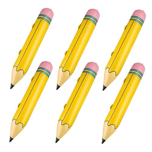 MAGICLULU Realistische Pvc-bleistiftballons Große Aufblasartikel Für Jungen Und Mädchen Partydekoration Zum Schulanfang von MAGICLULU