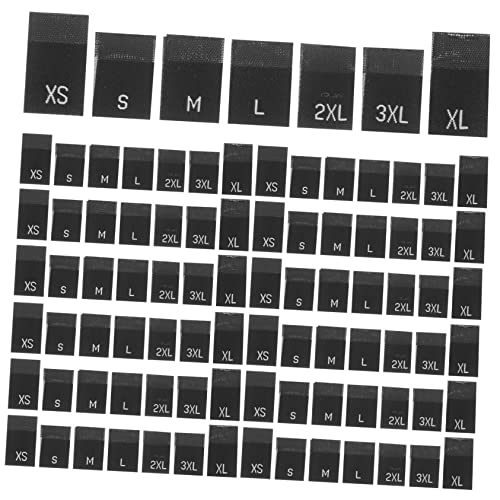 MAGICLULU 700 Stück Größenmarkierungsstoff Größenetiketten für Kleidung Kleidungsstück Stoffetiketten für Kleidung Kleidergrößenetiketten nähen Bekleidungsbezeichnungen Polyester Schwarz MAGICLULU 700 Stück Größenmarkierungsstoff Größenetiketten für Kleidung Kleidungsstück Stoffetiketten für Kleidung Kleidergrößenetiketten nähen Bekleidungsbezeichnungen Polyester Schwarz von MAGICLULU
