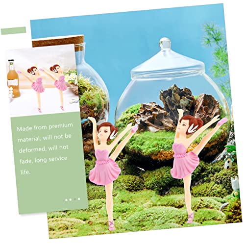 MAGICLULU 8 Stck Teiliges Ballerina Cupcake Topper Tanzende Mädchen Tortendeko Wiederverwendbare Dessert Deko für Geburtstagsparty und Babyfeier von MAGICLULU