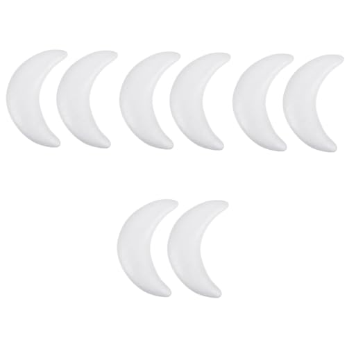 MAGICLULU 8 Stk Mondschaumkuchen Werkzeug Hochzeitsdekoration Mond-dekor Mondkuchenform Gefälschtes Mondkuchenmodell Mondförmige Tortenattrappe Schaumkuchen Gefälschtes Modell Mondform Kranz von MAGICLULU