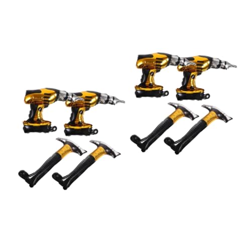 MAGICLULU 8 Stück Teiliges Aluminiumfolie Bau und Reparaturwerkzeug Luftballons Metallic Geburtstagsparty Deko Hammer Bohrmaschine Folienballons für Jungen Partyzubehör MAGICLULU 8 Stück Teiliges Aluminiumfolie Bau und Reparaturwerkzeug Luftballons Metallic Geburtstagsparty Deko Hammer Bohrmaschine Folienballons für Jungen Partyzubehör von MAGICLULU