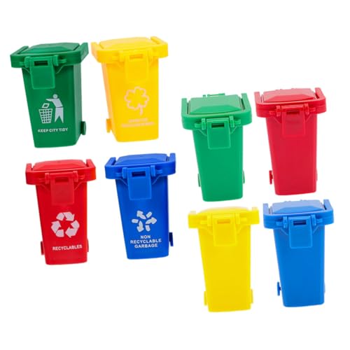 MAGICLULU 8 Stück Teiliges Mini mülltonnen Klappdeckel und Multifunktional als Kleiner Schreibtisch mülleimer und Stifthalter Robustes Kunststoffmaterial Geeignet für Büro Kinderzimmer MAGICLULU 8 Stück Teiliges Mini mülltonnen Klappdeckel und Multifunktional als Kleiner Schreibtisch mülleimer und Stifthalter Robustes Kunststoffmaterial Geeignet für Büro Kinderzimmer von MAGICLULU
