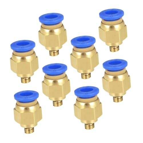 MAGICLULU 8 Stück Teiliges Pneumatisches Gerader Luftschlauchadapter Drucker Kompatibel mit PU PE Einfache Montage und Automatischer Dichtverschluss MAGICLULU 8 Stück Teiliges Pneumatisches Gerader Luftschlauchadapter Drucker Kompatibel mit PU PE Einfache Montage und Automatischer Dichtverschluss von MAGICLULU