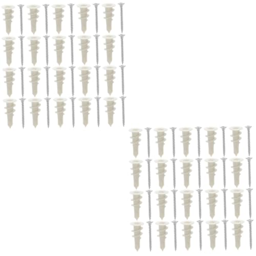 MAGICLULU 80 Sätze Selbstbohrende Gipskartondübel Plasterboard Expansion Screws für Stabile Wandbefestigungen für Dekorationsartikel und Bilderrahmen MAGICLULU 80 Sätze Selbstbohrende Gipskartondübel Plasterboard Expansion Screws für Stabile Wandbefestigungen für Dekorationsartikel und Bilderrahmen von MAGICLULU