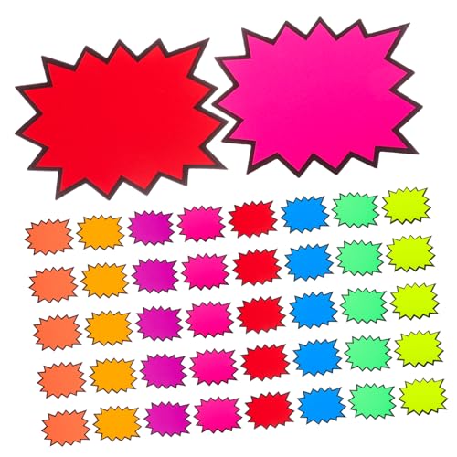 MAGICLULU 80 Stück Preisschilder Verkaufsschilder Für Den Einzelhandel Flohmarktschilder Ladenschilder Einzelhandelsschilder Supermarktschilder Einzelhandelsschilder von MAGICLULU