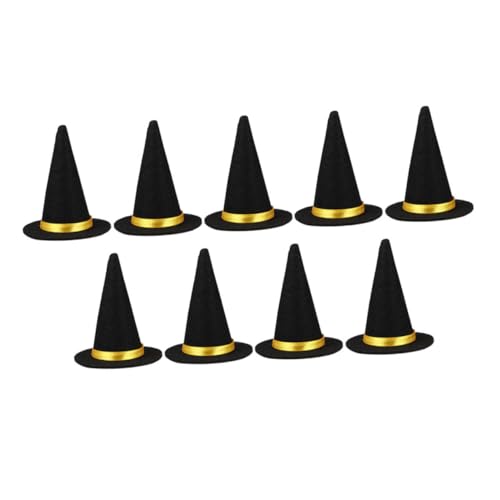 MAGICLULU 9 Stück Mini Schwarze Hexenhüte Wiederverwendbare Dekoration für Halloween Weinflaschen Kreative Diy Bastelideen Partyzubehör und Tischdekorationen Durchmesser MAGICLULU 9 Stück Mini Schwarze Hexenhüte Wiederverwendbare Dekoration für Halloween Weinflaschen Kreative Diy Bastelideen Partyzubehör und Tischdekorationen Durchmesser von MAGICLULU