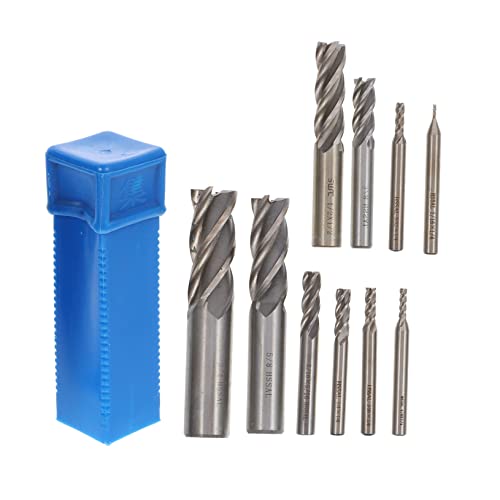 MAGICLULU 9 Stück Teiliges Hartmetall Fräser Cnc Milling Cutter für Metallbearbeitung Hohe Härte Zähigkeit Präzise Schneidleistung Verschiedene MAGICLULU 9 Stück Teiliges Hartmetall Fräser Cnc Milling Cutter für Metallbearbeitung Hohe Härte Zähigkeit Präzise Schneidleistung Verschiedene von MAGICLULU