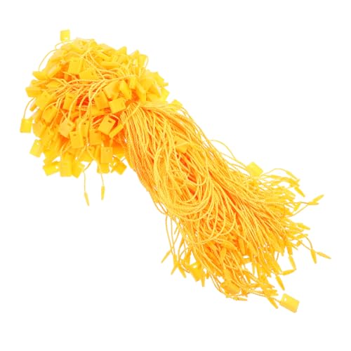 MAGICLULU 950Stücke Etikettenschnur Für Kleidung Preisschilder Geschenktüten Universelle Kunststoffverschluss Schnur Mit Goldfarbe Für Boutiquen von MAGICLULU