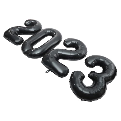 MAGICLULU Aluminium Folienballon Set Schwarze Zahlen für Neujahrsfeiern Partydekoration Luftballons für Familienfeiern Hotels und Cafés MAGICLULU Aluminium Folienballon Set Schwarze Zahlen für Neujahrsfeiern Partydekoration Luftballons für Familienfeiern Hotels und Cafés von MAGICLULU