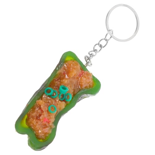 MAGICLULU Anhänger Taschenschlüsselkette Rucksackschlüsselketten Simulierter Lebensmittelschlüsselbund Lustiger Schlüsselbund Ästhetischer Schlüsselbund Pvc von MAGICLULU