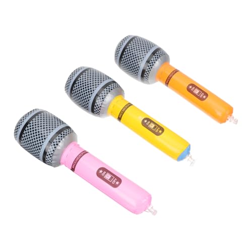 MAGICLULU Aufblasbares Mikrofon Partydeko Material Wiederverwendbar Flexibles Bühnenrequisite für Rock Themenkonzert MAGICLULU Aufblasbares Mikrofon Partydeko Material Wiederverwendbar Flexibles Bühnenrequisite für Rock Themenkonzert von MAGICLULU