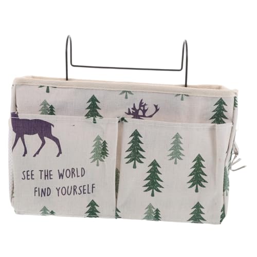 MAGICLULU Bedside Storage Pouch Baumwoll leinen Hängende Aufbewahrungstasche mit Taschen für Etagenbett und Schlafzimmer Leichte Stilvolle Organizer für Wohnheim und Badezimmer Beige MAGICLULU Bedside Storage Pouch Baumwoll leinen Hängende Aufbewahrungstasche mit Taschen für Etagenbett und Schlafzimmer Leichte Stilvolle Organizer für Wohnheim und Badezimmer Beige von MAGICLULU
