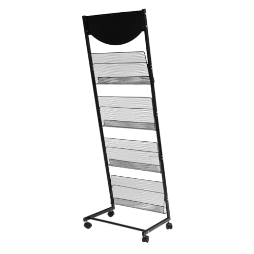 MAGICLULU Bodenstehender Zeitschriftenständer mit Stabiler Prospektständer für Einfache Montage und Vielseitige Nutzung für Ausstellungen und Hotellobbys MAGICLULU Bodenstehender Zeitschriftenständer mit Stabiler Prospektständer für Einfache Montage und Vielseitige Nutzung für Ausstellungen und Hotellobbys von MAGICLULU