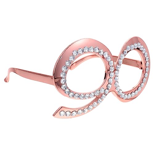 MAGICLULU Brille Zahlensonnenbrille für Geburtstagsfeiern Fotorequisiten Leichte und Dekoration Kreative Partygäste Accessoires Roségoldene Farbe MAGICLULU Brille Zahlensonnenbrille für Geburtstagsfeiern Fotorequisiten Leichte und Dekoration Kreative Partygäste Accessoires Roségoldene Farbe von MAGICLULU