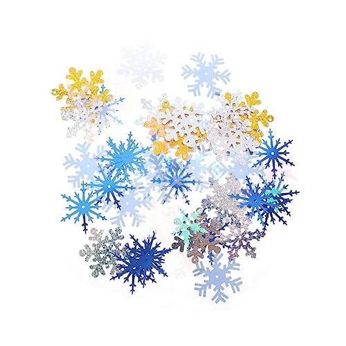 MAGICLULU Bunte Schneeflocken Konfetti für Weihnachtsdekoration für Partys Tischdeko und Festlichkeiten Plastik Streudeko für Weihnachten und Neujahr MAGICLULU Bunte Schneeflocken Konfetti für Weihnachtsdekoration für Partys Tischdeko und Festlichkeiten Plastik Streudeko für Weihnachten und Neujahr von MAGICLULU