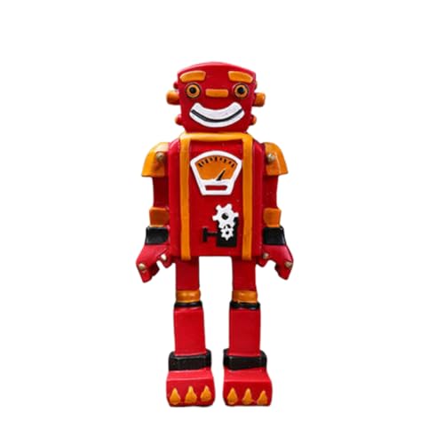 MAGICLULU Cartoon-Handwerk Roboter Dekoration Heimdekoration Rot MAGICLULU Cartoon-Handwerk Roboter Dekoration Heimdekoration Rot von MAGICLULU