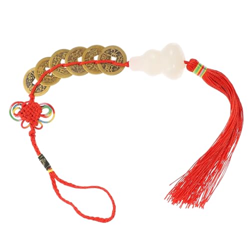 MAGICLULU Chinesischer Glückskürbis Anhänger mit Münzen Dekoratives Feng Shui Auto und Wohnaccessoire Langlebiges Kupfer Ornament für Rückspiegel Traditionelles Frühlingsfest MAGICLULU Chinesischer Glückskürbis Anhänger mit Münzen Dekoratives Feng Shui Auto und Wohnaccessoire Langlebiges Kupfer Ornament für Rückspiegel Traditionelles Frühlingsfest von MAGICLULU