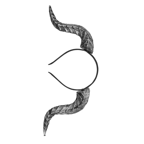 MAGICLULU Detachable Gothic Demon Horn Headband Silber Vielseitiges Cosplay Accessoire für Halloween Kostümpartys und Themenfeiern Auffälliges Teufelshorn Stirnband für Damen und Herren MAGICLULU Detachable Gothic Demon Horn Headband Silber Vielseitiges Cosplay Accessoire für Halloween Kostümpartys und Themenfeiern Auffälliges Teufelshorn Stirnband für Damen und Herren von MAGICLULU