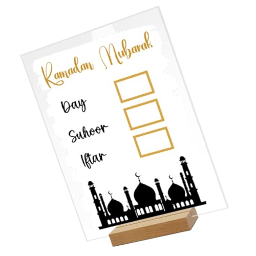 MAGICLULU Eid Mubarak Dekoration Holzsockel Tischdeko für Ramadan Feste Kreative und Vielseitige Platzierung und Langlebig Design für Stilvolle MAGICLULU Eid Mubarak Dekoration Holzsockel Tischdeko für Ramadan Feste Kreative und Vielseitige Platzierung und Langlebig Design für Stilvolle von MAGICLULU