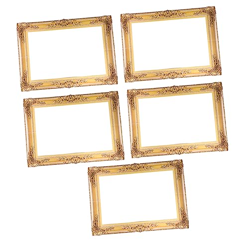 MAGICLULU Elegante Fotorahmen-requisiten 5 Stück Goldener Papierrahmen Für Fotografie-events von MAGICLULU