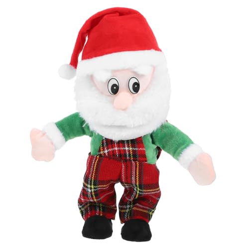 MAGICLULU Elektrische Weihnachtsmann Puppe mit Gesang und Tanz Festliche Fensterdekoration Grüne Kleidung mit Hosenträgern Fröhliches Weihnachtsornament für Weihnachtsfeiern MAGICLULU Elektrische Weihnachtsmann Puppe mit Gesang und Tanz Festliche Fensterdekoration Grüne Kleidung mit Hosenträgern Fröhliches Weihnachtsornament für Weihnachtsfeiern von MAGICLULU