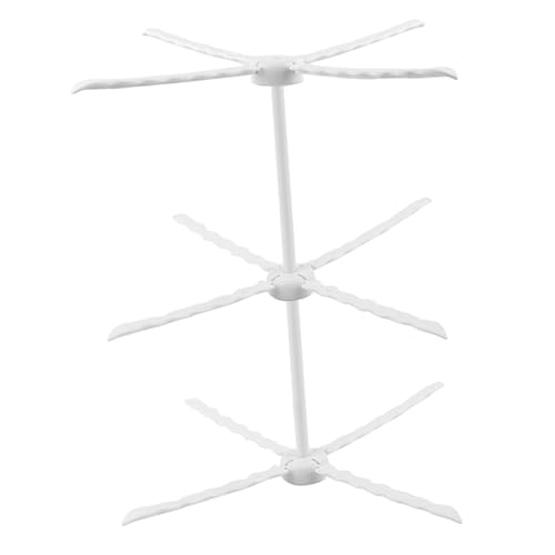 MAGICLULU Faltbares Blumenständer für Fondant Dreischichtiger Trockengestell für Gummimasse und Tortendekoration Flexibles und Sicheres Küchenzubehör von MAGICLULU