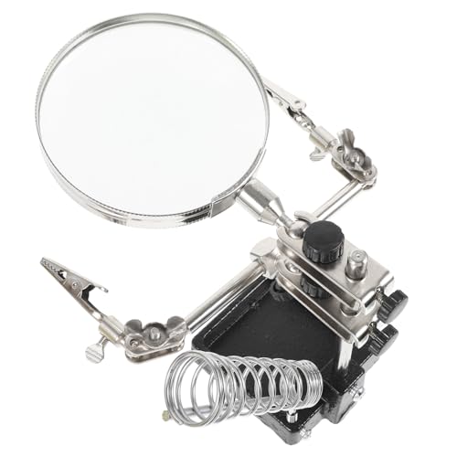 MAGICLULU Federclip -Vergrößerungsspiegel Löthalterständer Löten Lupen-Lötstation Lötwerkzeug aus dritter Hand Lötkolbenständerhalter Lupenstation Halter für Lötkolben Lötzubehör Metall MAGICLULU Federclip -Vergrößerungsspiegel Löthalterständer Löten Lupen-Lötstation Lötwerkzeug aus dritter Hand Lötkolbenständerhalter Lupenstation Halter für Lötkolben Lötzubehör Metall von MAGICLULU