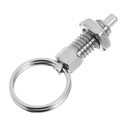 MAGICLULU Federstift Federknopf Zugstift Gefederter Stift Druck Und Zugfeder Zugring Knopf Kolben Zubehör Für Nutzanhänger Federverriegelungsstift Federriegelschloss Edelstahl von MAGICLULU