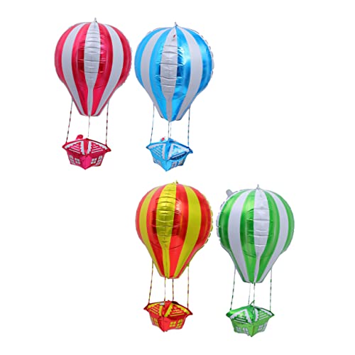 MAGICLULU Feier Ballon Ornament 4 Pcs Heißer Luft Ballon Modell Aluminium Film Für Party MAGICLULU Feier Ballon Ornament 4 Pcs Heißer Luft Ballon Modell Aluminium Film Für Party von MAGICLULU
