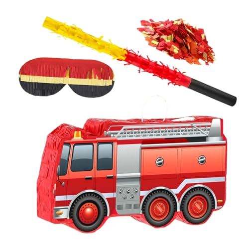 MAGICLULU Feuerwehr Feuerwehrmann Pinata mit Augenbinde und Konfetti Kindersicher für Jungen Geburtstagsparty Dekoration Feuerwehr Thema mit Süßigkeitenfüllung MAGICLULU Feuerwehr Feuerwehrmann Pinata mit Augenbinde und Konfetti Kindersicher für Jungen Geburtstagsparty Dekoration Feuerwehr Thema mit Süßigkeitenfüllung von MAGICLULU