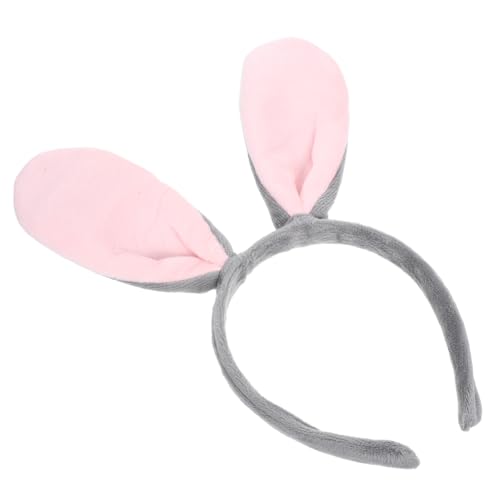 MAGICLULU Flauschiges Bunny Headband mit Weichen Hasenohren Verstellbares weiches Stirnband für Frauen Mädchen Teens Leichter Plüsch kopfschmuck für Kostüm und Cosplay von MAGICLULU