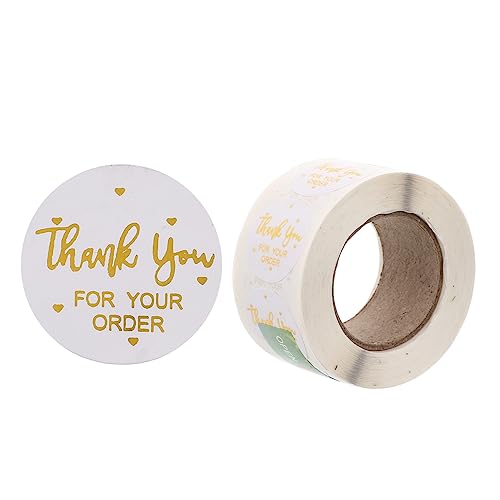 MAGICLULU Folienrollenaufkleber 2 Rollen Mit Dankesetiketten Zum Verpacken Versiegelungsaufkleber Für Umschläge Aufkleberbögen Dankesaufkleber Verpackungsaufkleber Backdekorationen MAGICLULU Folienrollenaufkleber 2 Rollen Mit Dankesetiketten Zum Verpacken Versiegelungsaufkleber Für Umschläge Aufkleberbögen Dankesaufkleber Verpackungsaufkleber Backdekorationen von MAGICLULU