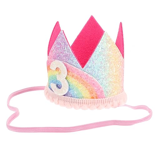 MAGICLULU Geburtstagskrone Haarband mit Bunten Glitzer Akzenten Perfektes Foto für Geburtstagsparty Geeignet für Leicht und zu Tragen MAGICLULU Geburtstagskrone Haarband mit Bunten Glitzer Akzenten Perfektes Foto für Geburtstagsparty Geeignet für Leicht und zu Tragen von MAGICLULU